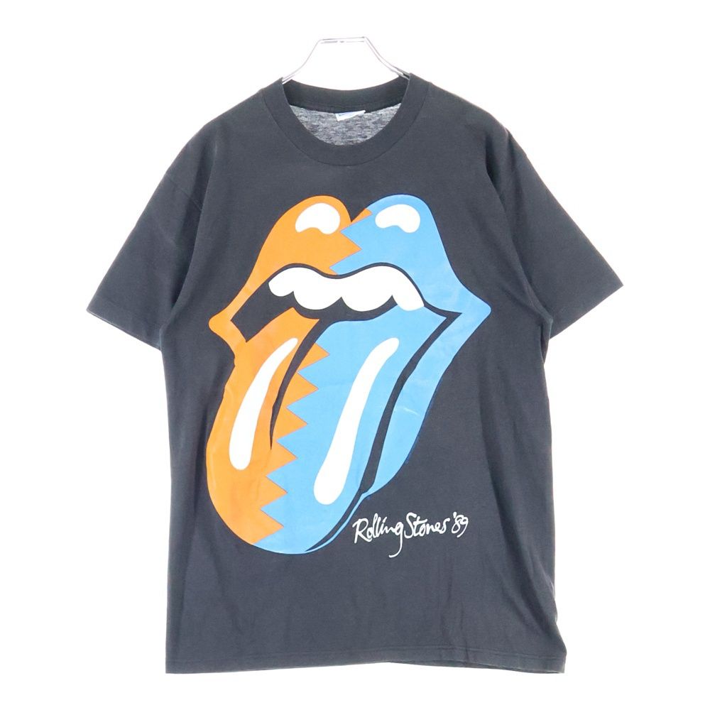 VINTAGE ヴィンテージ 80S VINTAGE ROLLING STONES NORTH AMERICAN TOUR プリント 半袖Tシャツ カットソー ブラック