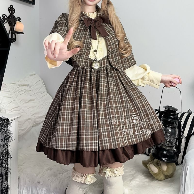 新品未使用 小さな探偵 英国風学院スタイル ワンピース 純欲系COS衣装 