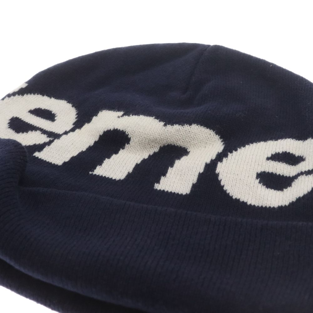 SUPREME (シュプリーム) 20AW Big Logo Beanie Navy ビッグロゴ