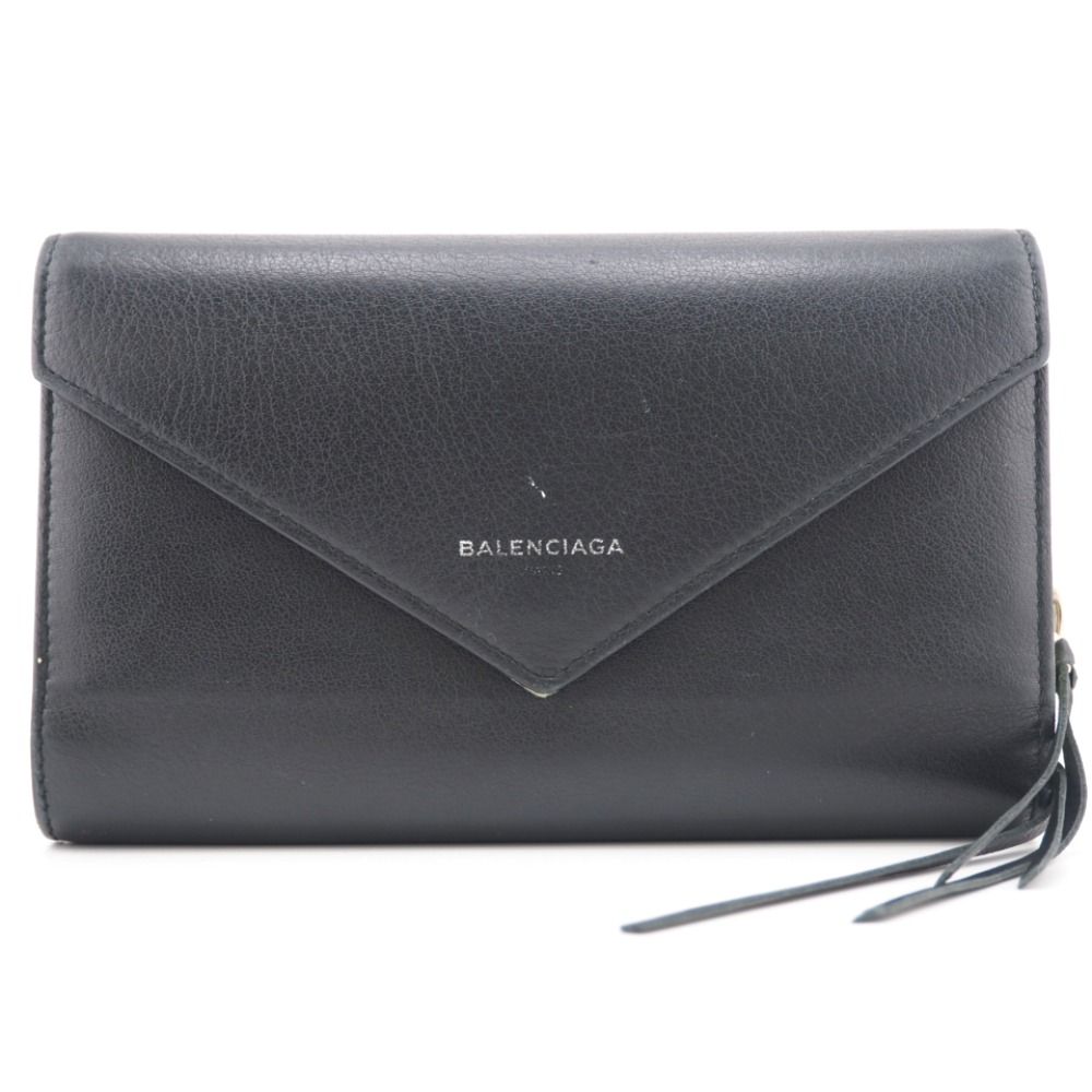 BALENCIAGA/バレンシアガ 371661 ペーパーマニー レザー 長財布