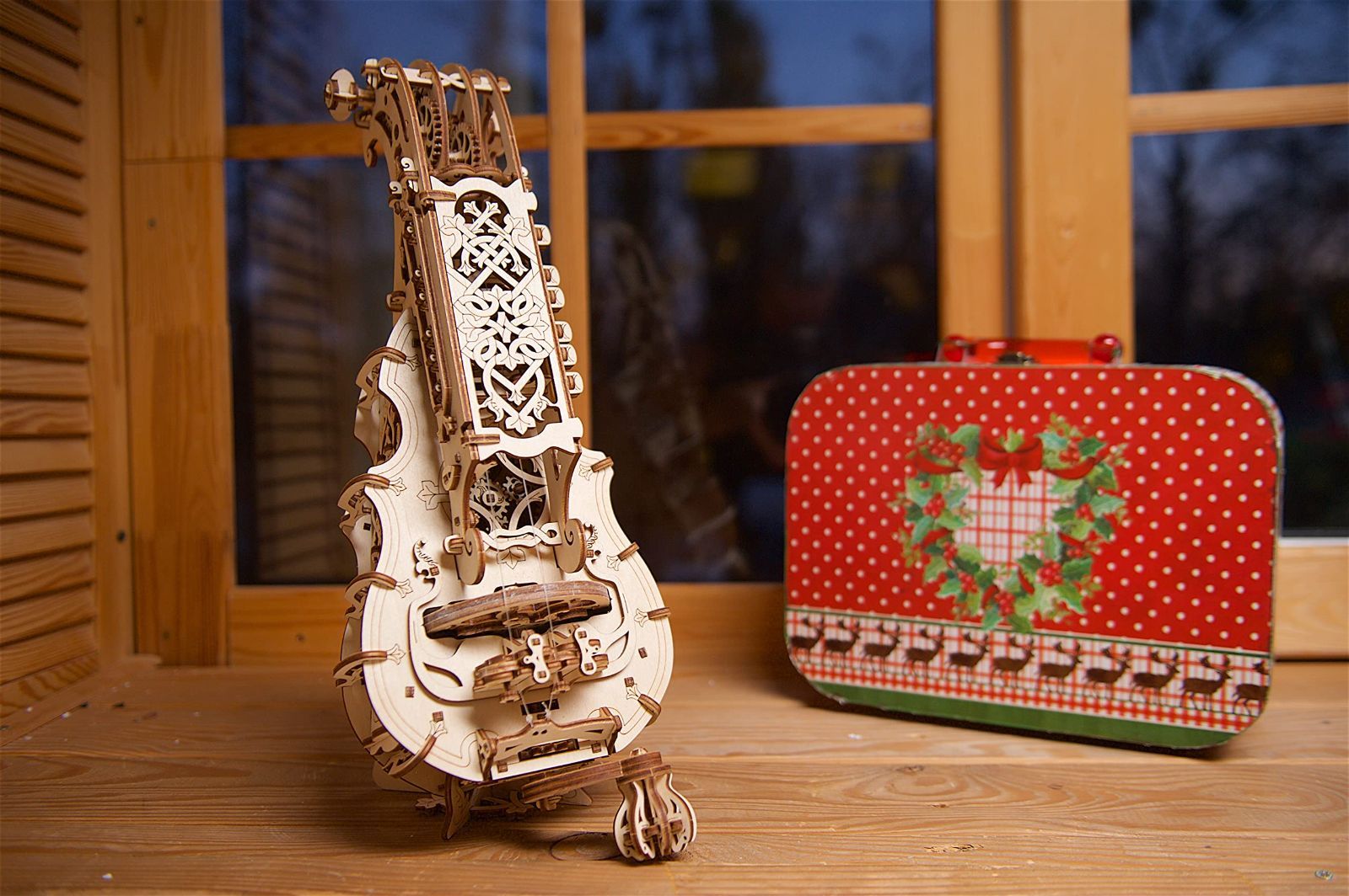 Ugears ハーディーガーディ 70030 木製パズル 工作 模型 接着剤工具不要 大人 中級