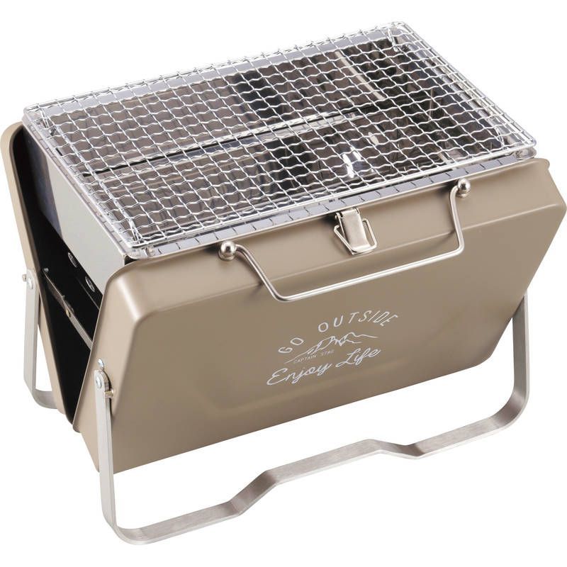 キャプテンスタッグ モンテ V型卓上グリル UG-0066 ☆北海道・沖縄発送☆