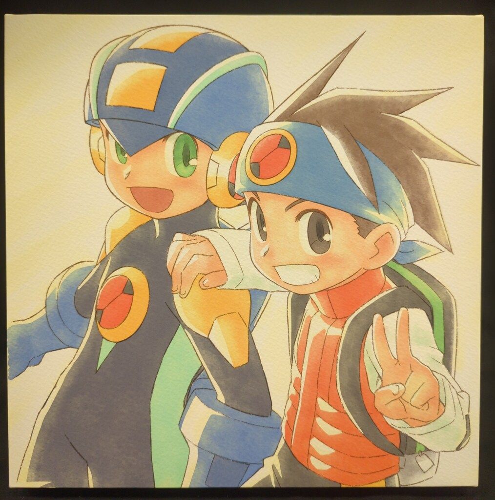 B5 受注品 ロックマンエグゼ 15周年 ジークレー メモリアルアートパネル ジークレー ロックマンエグゼ15周年 熱斗&ロックマン メモリアルアート