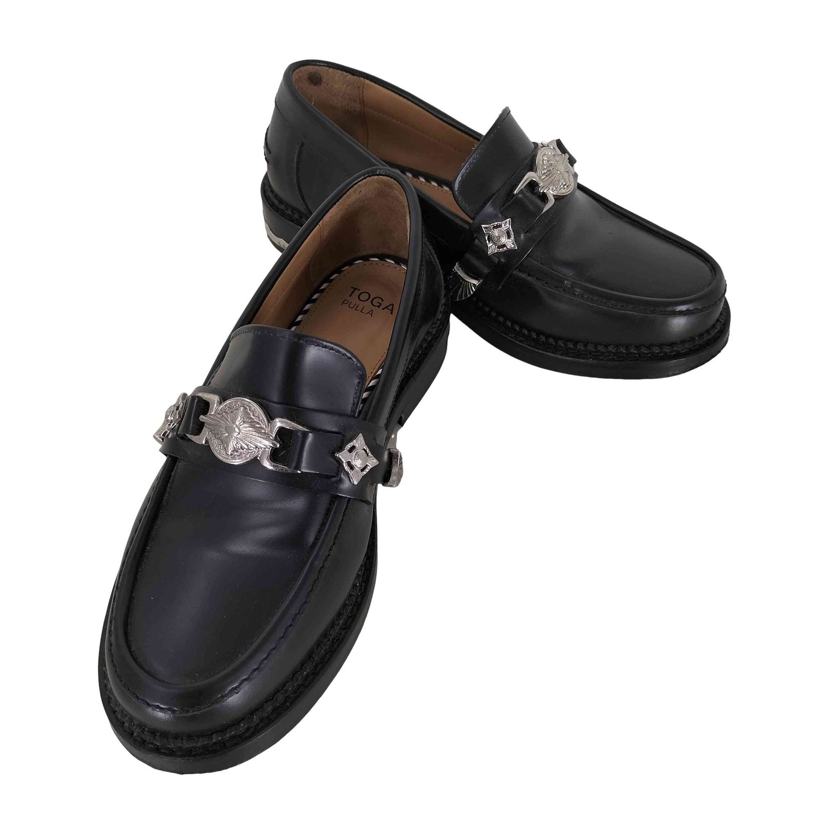 トーガプルラ TOGA PULLA METAL LOAFER メタル ローファー レディース JPN：37 - メルカリ