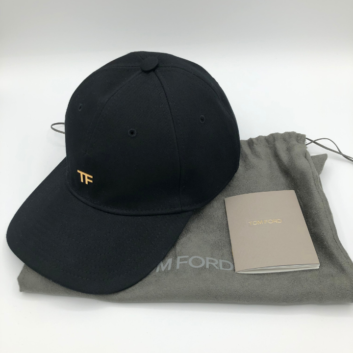 トムフォード Tomford 未使用 キャップ ブラック黒 ロゴ フリーサイズ