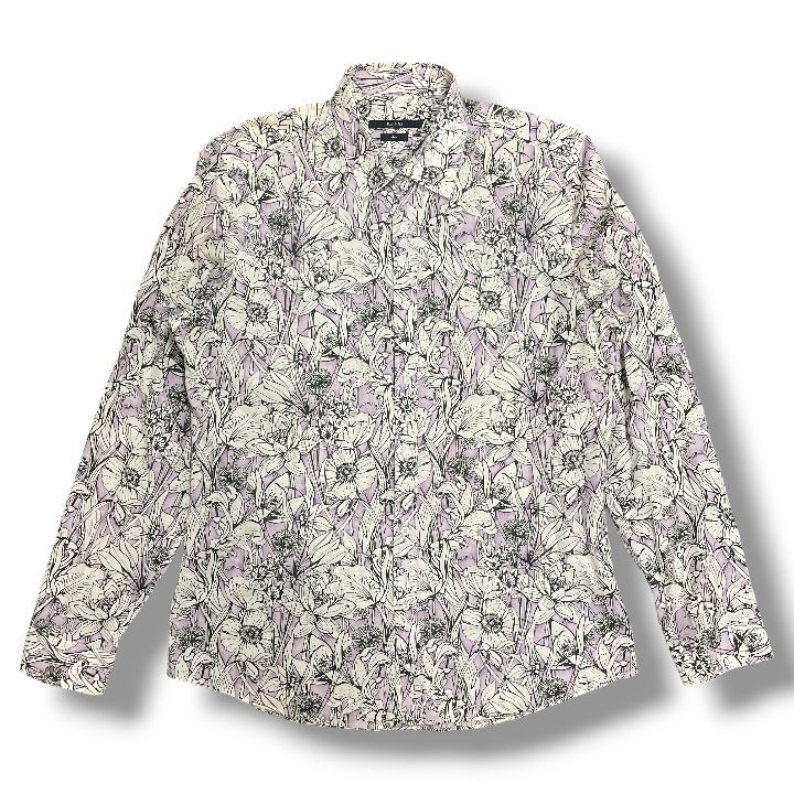 国内正規 GUCCI スリムフィットフローラルシャツ 総柄 グッチ