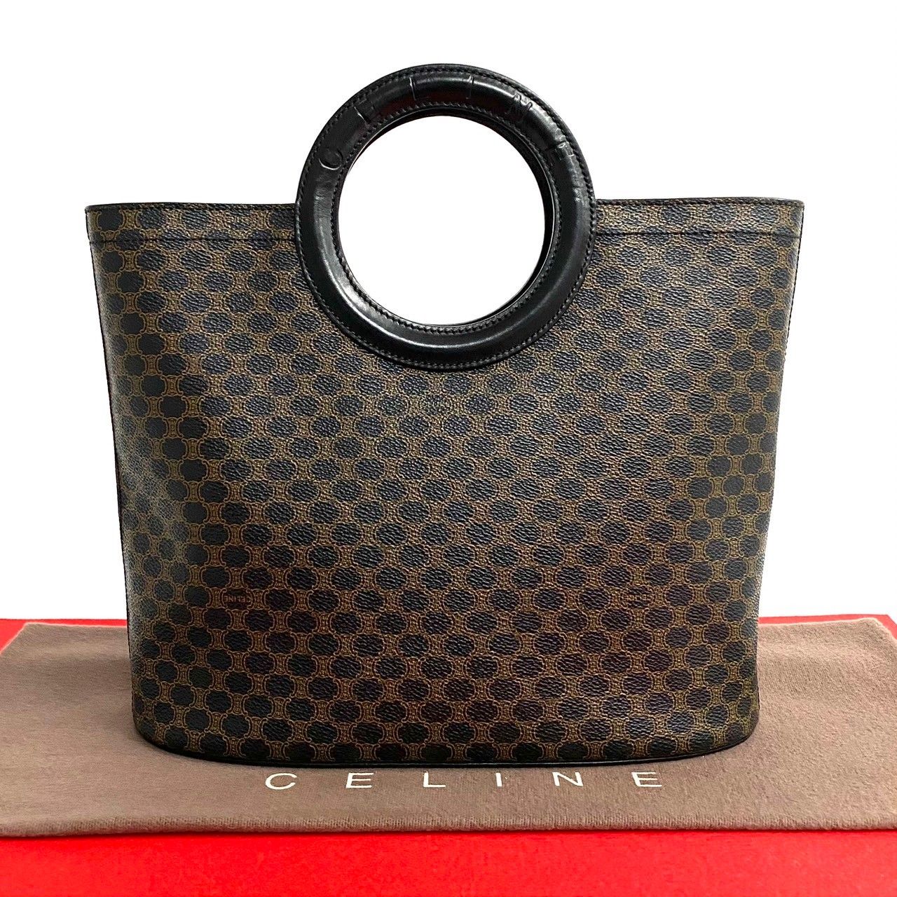 極 美品 希少品 CELINE セリーヌ マカダム ブラゾン トリオンフ 柄 