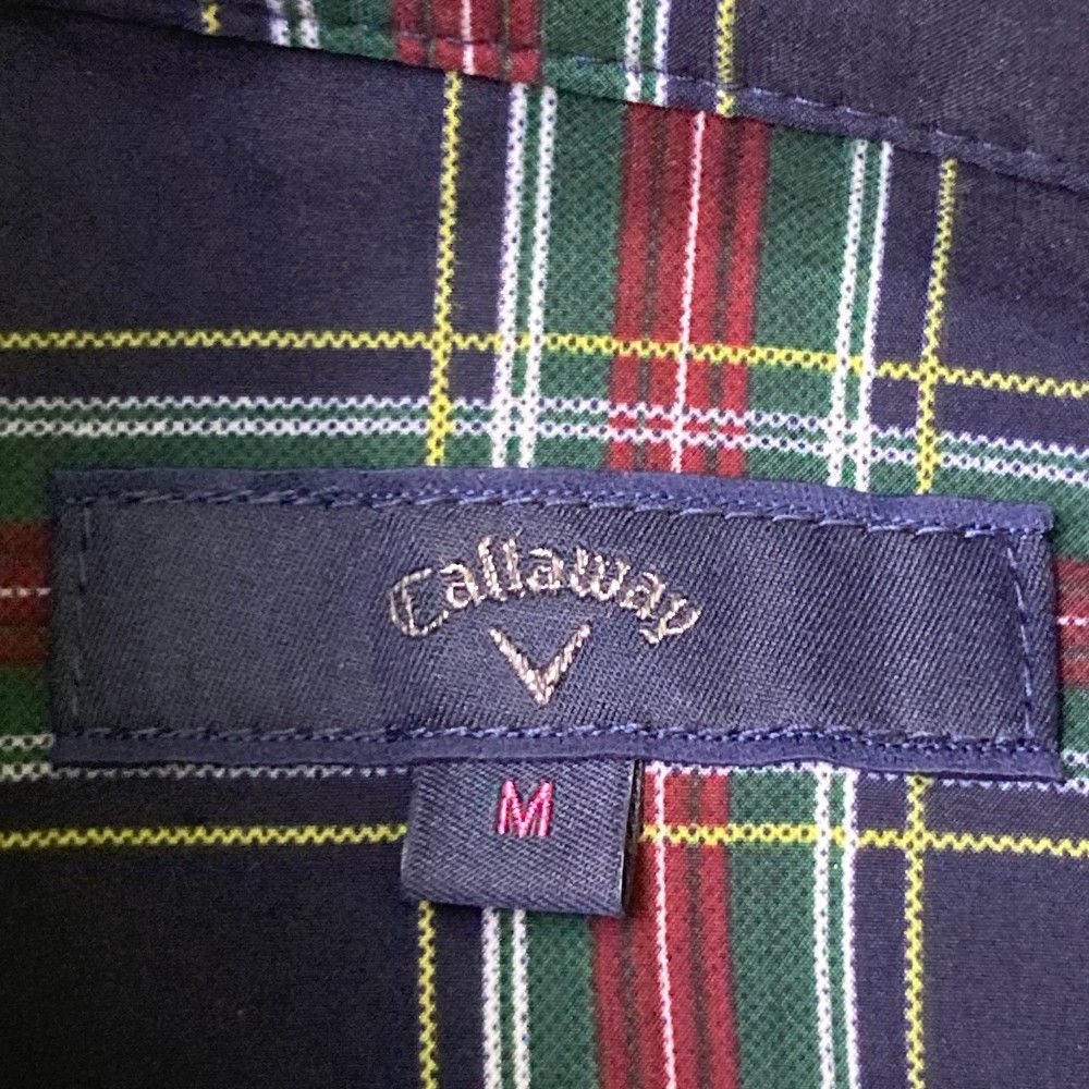 サイズ：M CALLAWAY キャロウェイ 2WAY ジップジャケット タータン