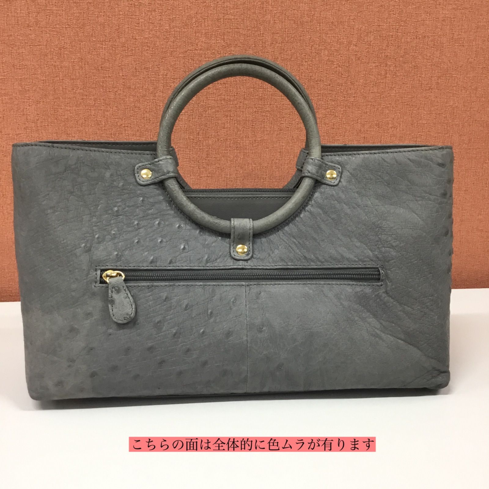 美品 Christian Daniel オーストリッチ ハンドバッグ - メルカリ
