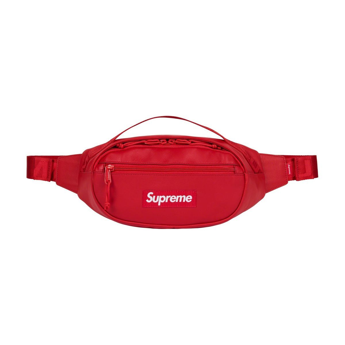 23FW Supreme Leather Waist Bag Red ( シュプリーム レザー ウエスト 