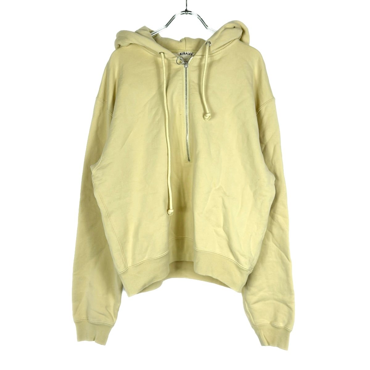 AURALEE オーラリー 23AW HIGH COUNT HEAVY SWEAT P/O ハーフジップ