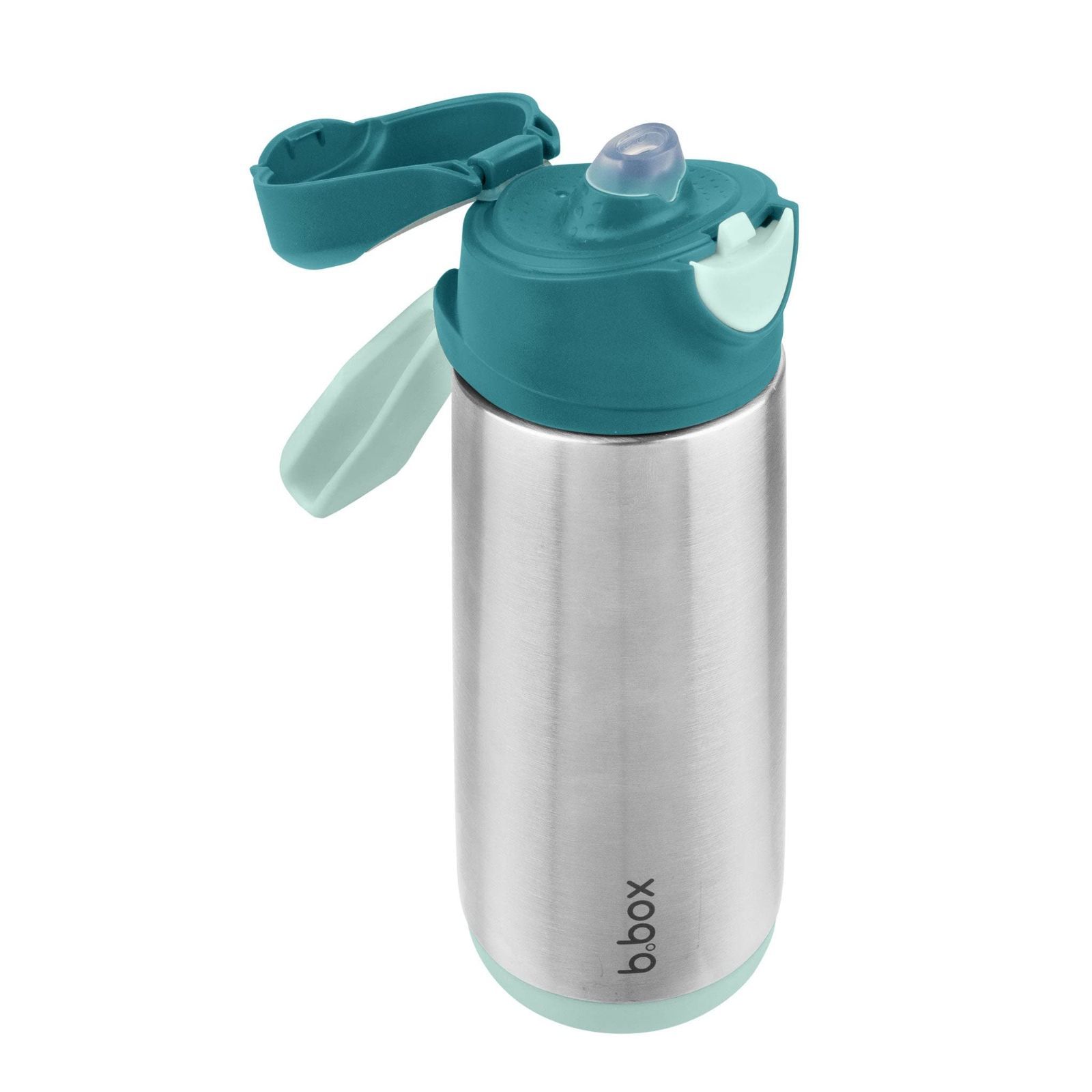 新品 b.box(ビーボックス) 子供 水筒 スパウト 断熱ドリンクボトル 500ml 保冷 保温 ワンプッシュ式 食洗機OK 【b.box正規品】 【ステンレススパウトボトル】 エメラルドフォレスト