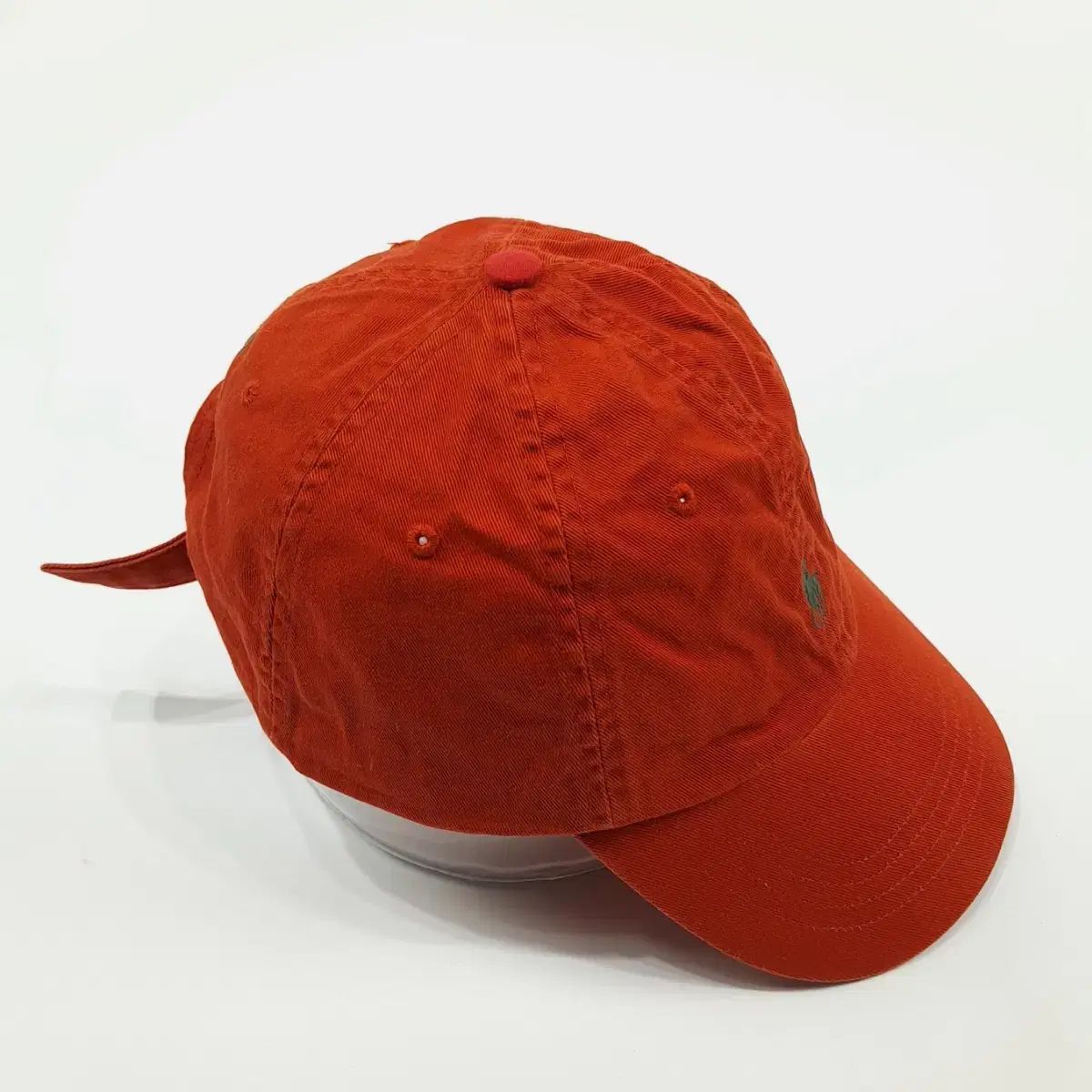 （ HA113 ） 59 POLO Ralph Lauren（ポロ） オレンジ オリーブグリーン 刺繍 ボール キャップ 帽子