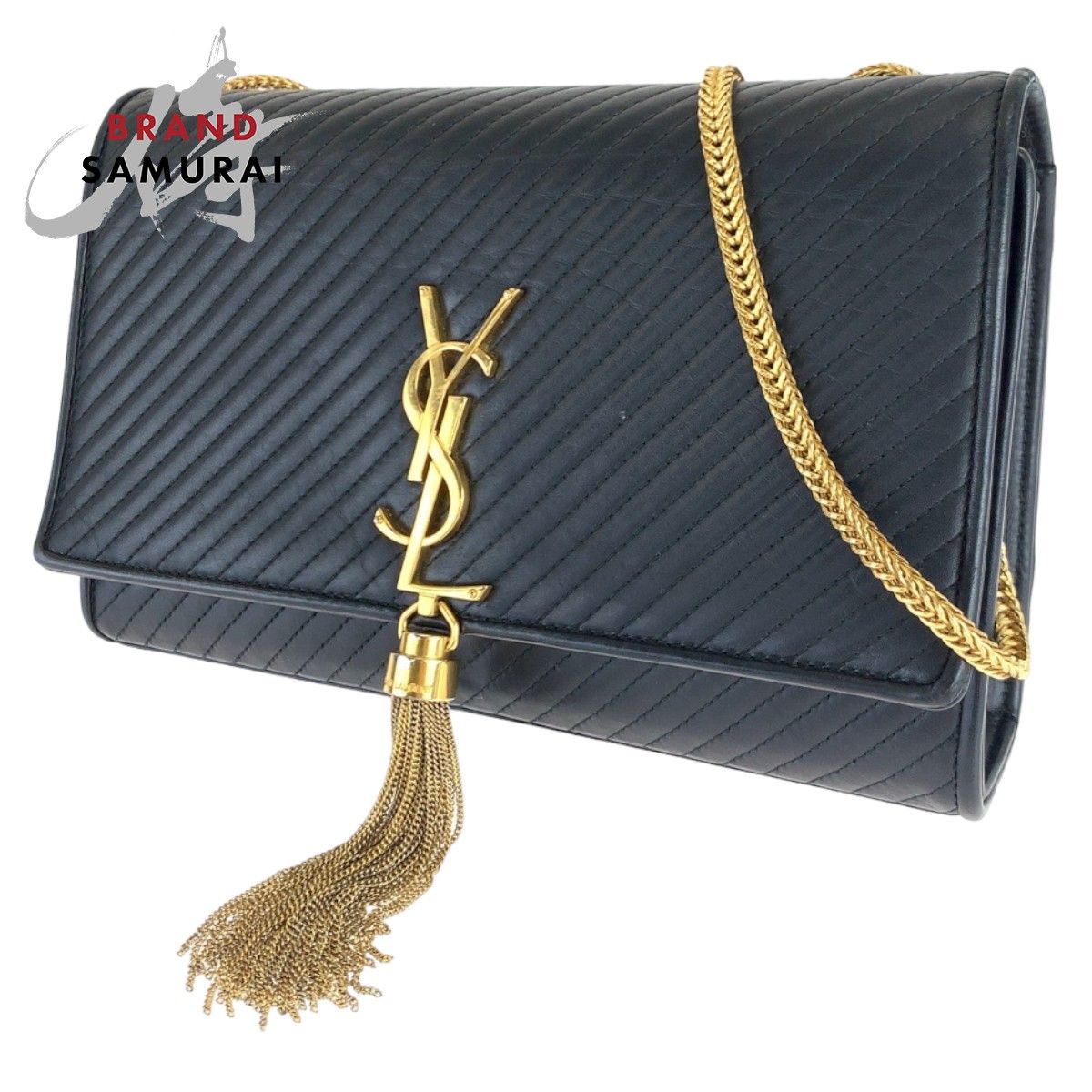 美品 SAINT LAURENT サンローランパリ クラシックケイト タッセル  