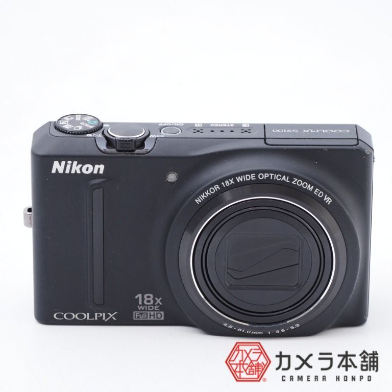 Nikon ニコン COOLPIX S9100 ブラック - メルカリ