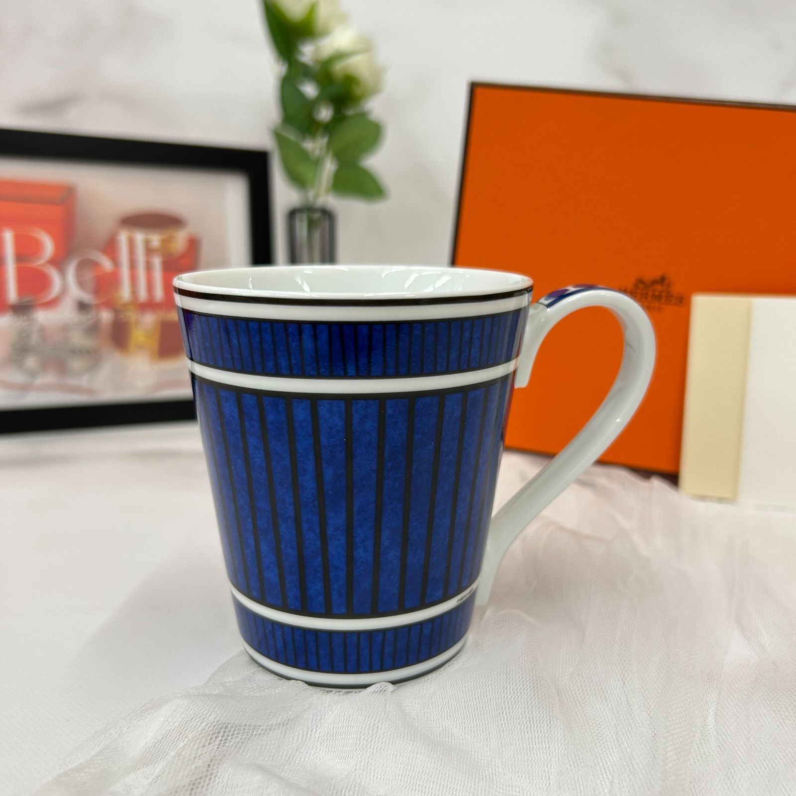 エルメス　ブルーダイユール　未使用品　レア 鑑定済み 【 新品未使用 】 エルメス 《 ブルーダイユール 》ブルー