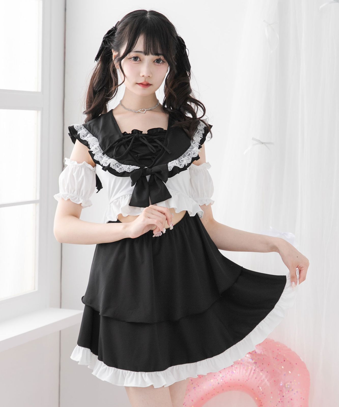 maison de Dolce.メゾンドドルチェ フリルショートラッシュ