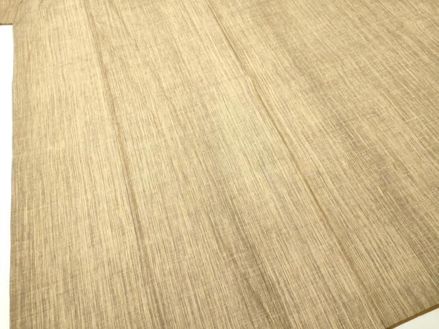 平和屋着物○上質な紬 薬草染 間道 反端付き 正絹 逸品 DAAR4373tw