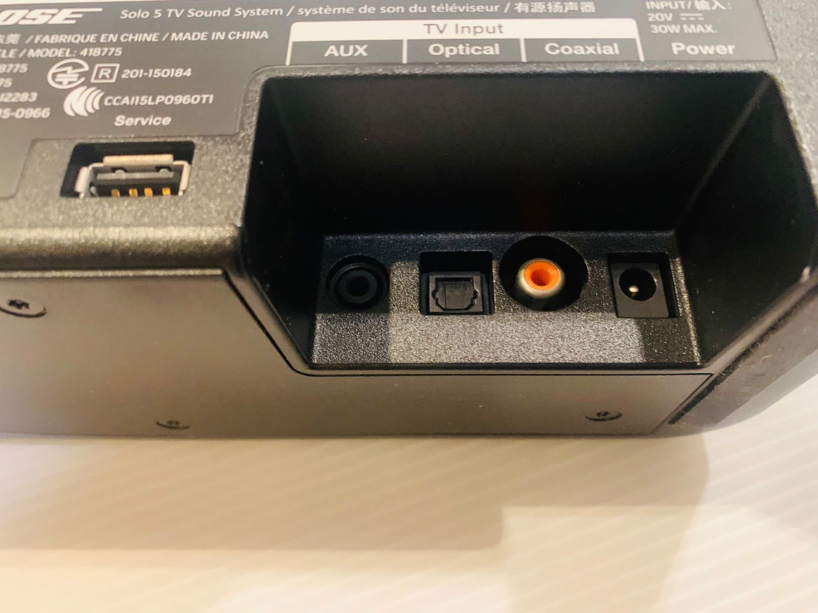 動作確認済】Bose サウンドバー Solo5 TV Sound System