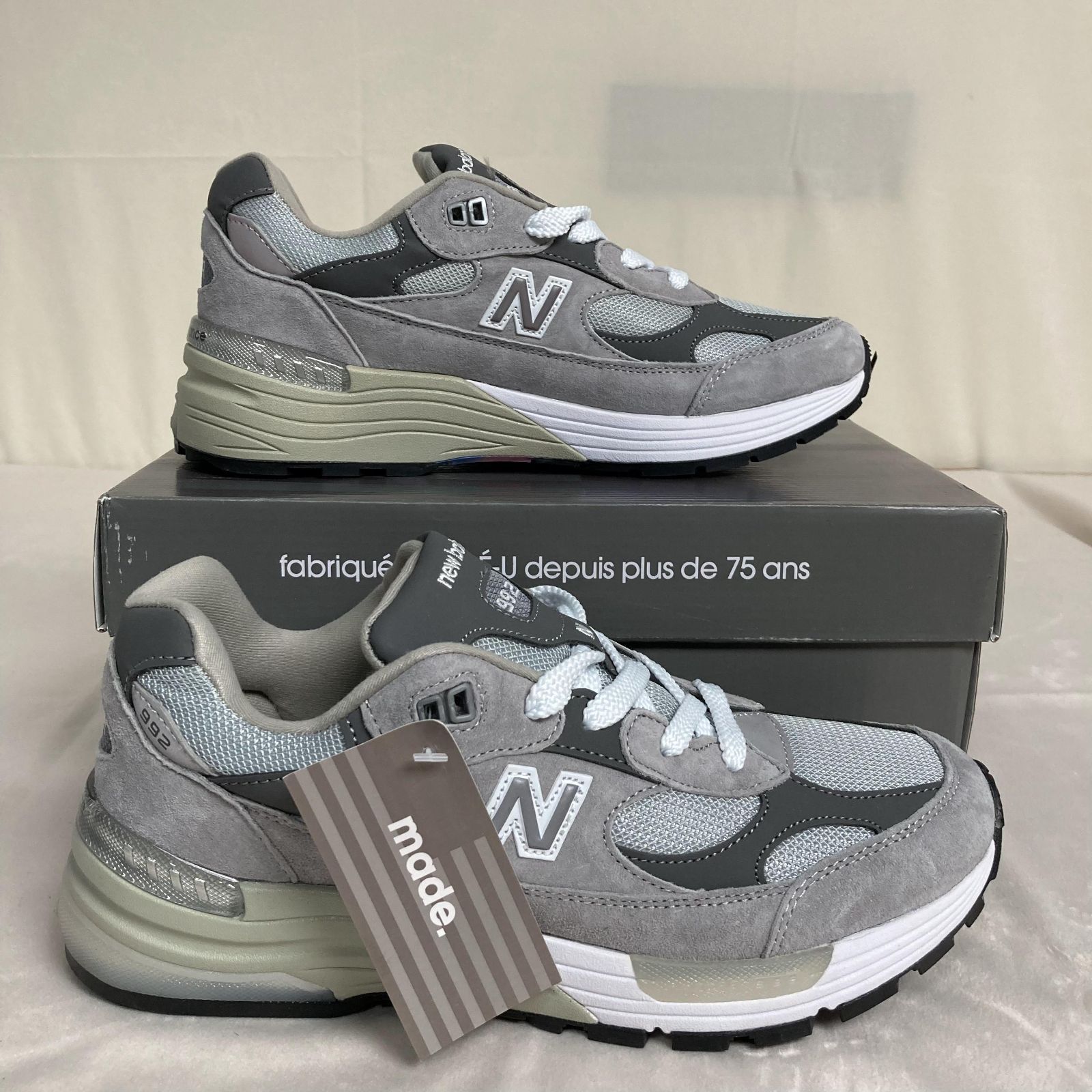 新品未使用 New Balance 992 Grey M992GR ニューバランス 992 スニーカー - メルカリ