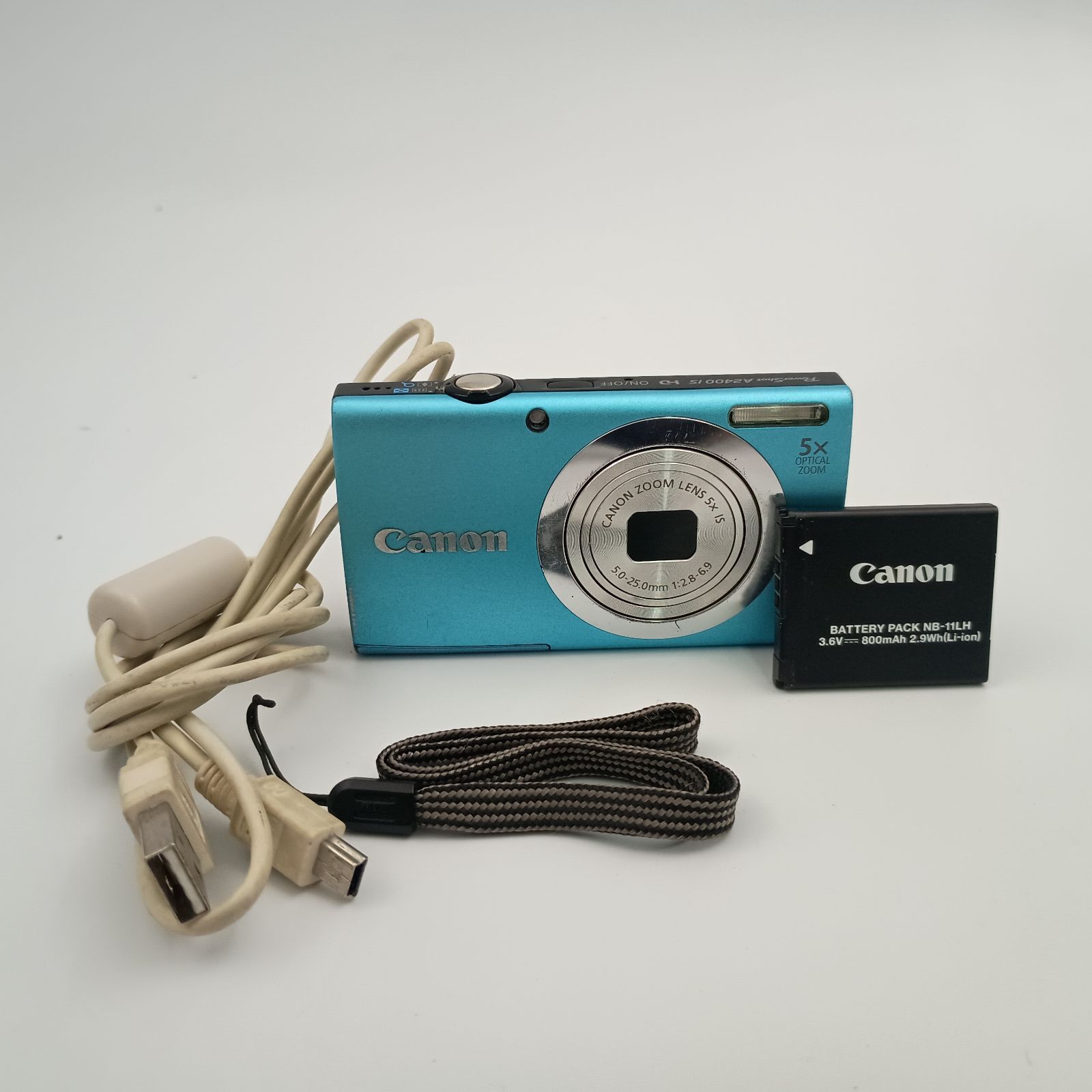 Canon PowerShot A2400 IS 青色 本体と付属品 Canon PowerShot A2400