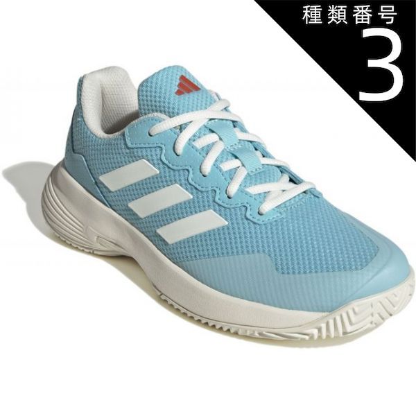 種類3：LAQA/ｵﾌWHT/ﾌ/230(4066756235017) adidas(アディダス) ID1493 33＿GAMECOURT2W GameCourt 2 W