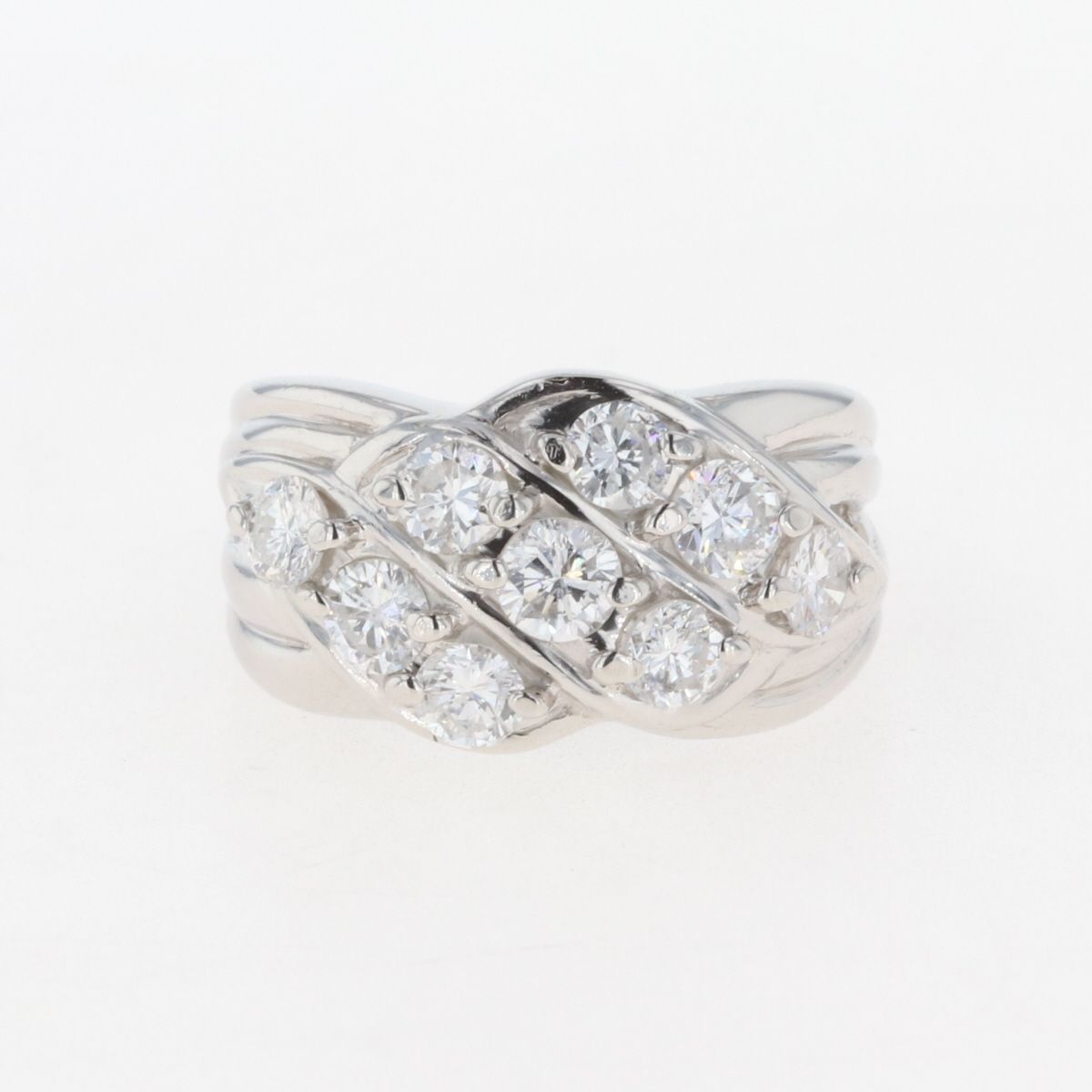 メレダイヤ デザインリング プラチナ 指輪 リング
