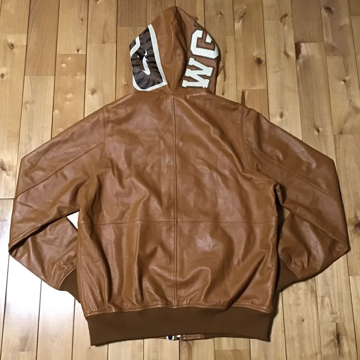 ☆青山限定☆ シープスキン レザー シャーク パーカー Lサイズ a