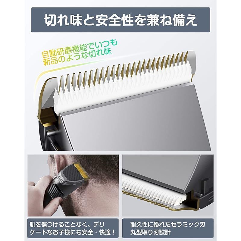 バリカン メンズ 電動バリカン 【2024改良モデル】散髪用 3段階スピー バリカン メンズ 電動バリカン 【2024改良モデル】 ヘアカッター