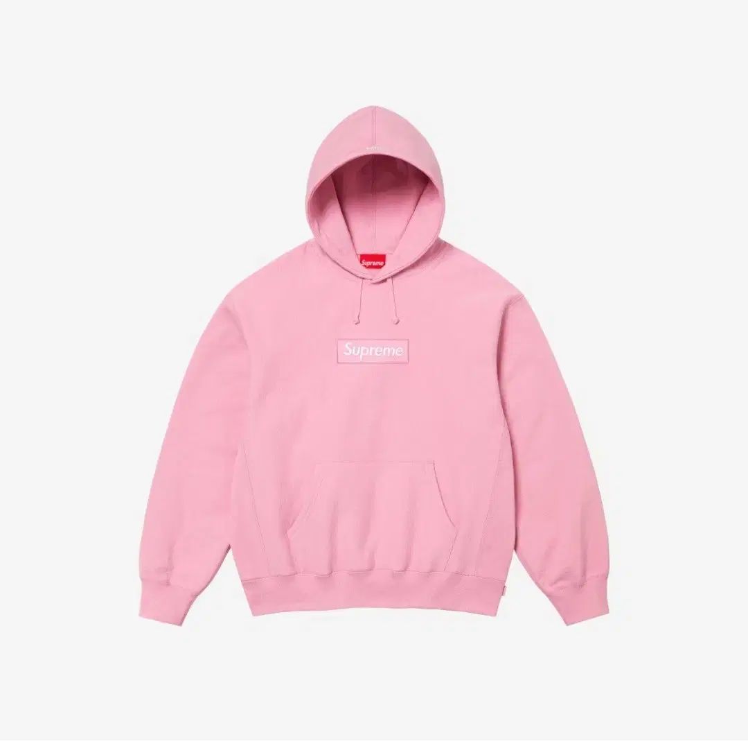 24fw Supreme(シュプリーム) ボックスロゴ フード ピンク xl