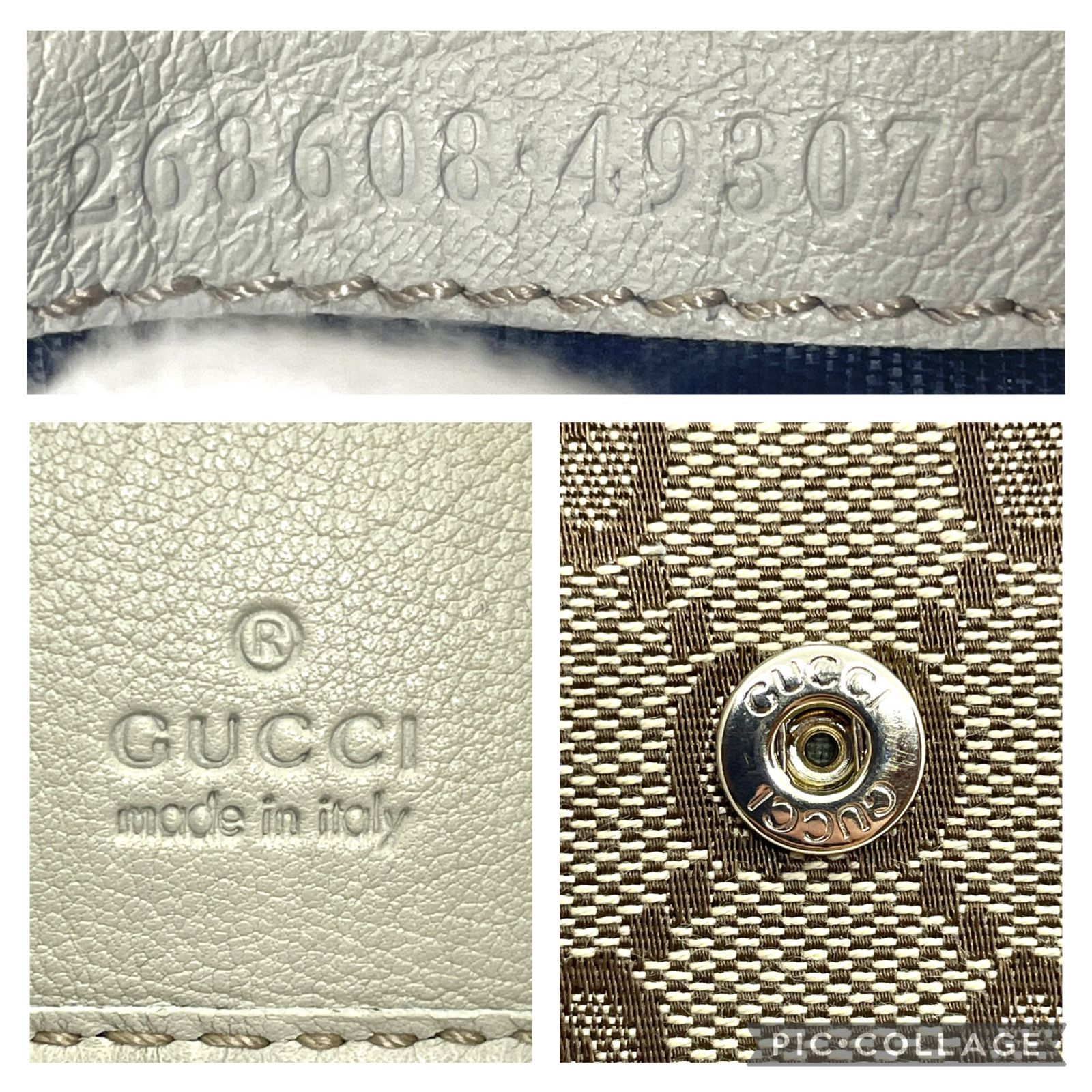 533】極美品 GUCCI/グッチ シェリーライン GGキャンバス 三