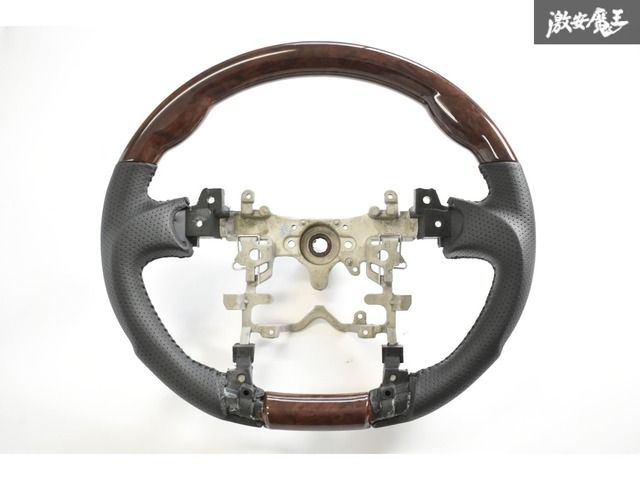 新品 Z.S.S. ZVW30 30 30系 プリウス 車検対応 ステアリング ハンドル ガングリップ 純正交換 ブラウンウッド 茶木目 ウッドコンビ ZSS