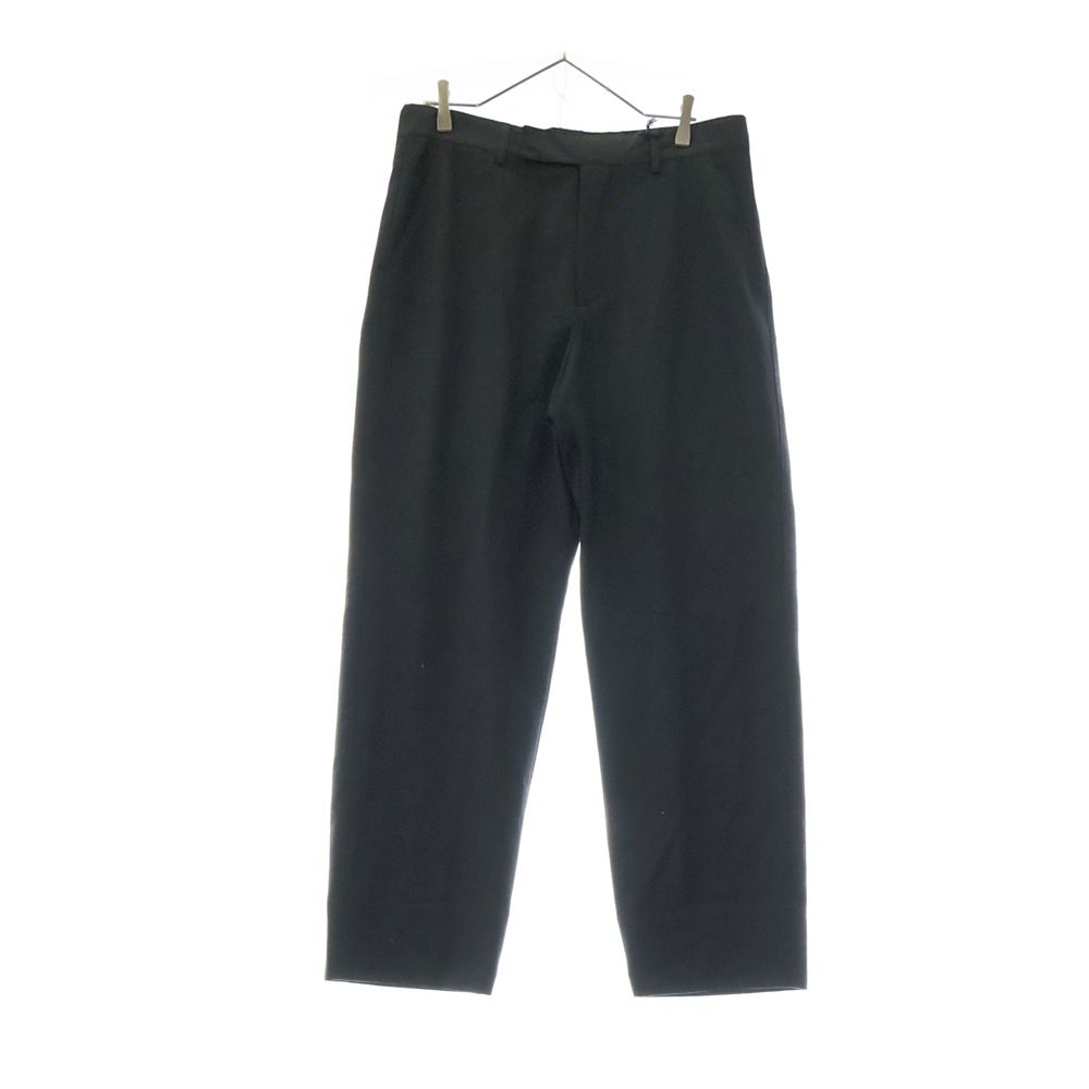 PRADA プラダ 22SS トライアングルプレート ウールギャバスラックスパンツ SPH177 S221 11A6 ブラック