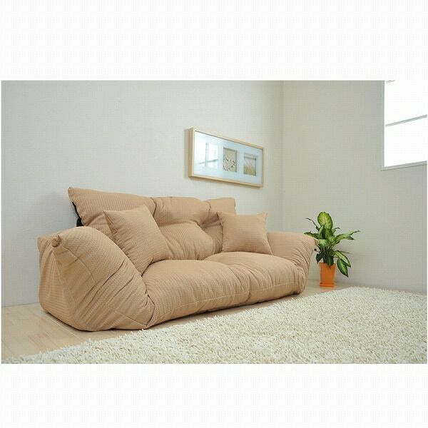最終値下げ【通常価格: 32,800円】新ジャンボカウチソファ【ベージュ】 3 新ジャンボカウチソファ☆ベージュ 【公式通販】