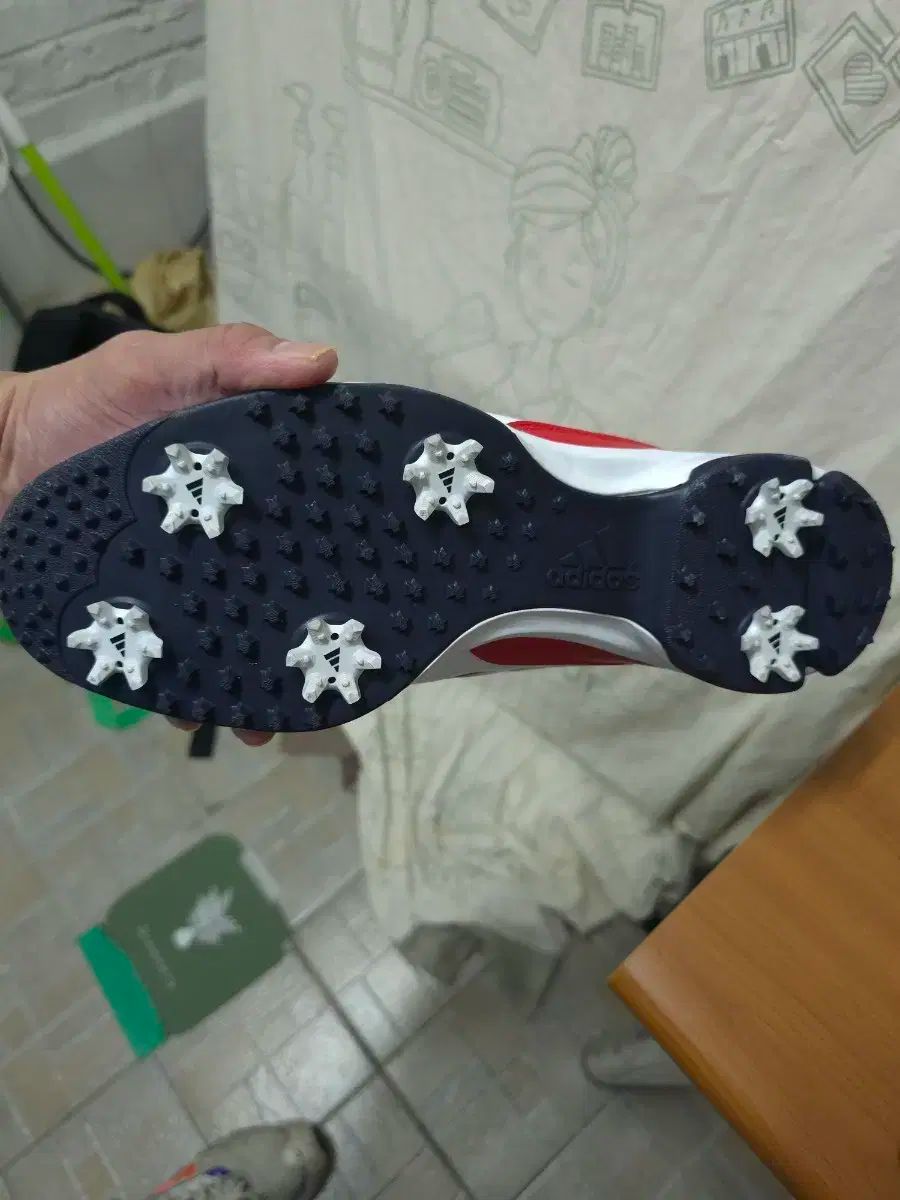 adidas アディダス ゴルフシューズ 白 紺 赤 WHITEMONARCHHOTEL_COM