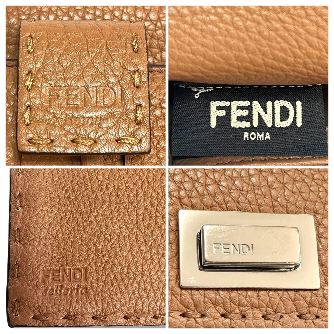 一点限り　FENDI フェンディ　ピーカブー　セレリア　長財布　ブラウン