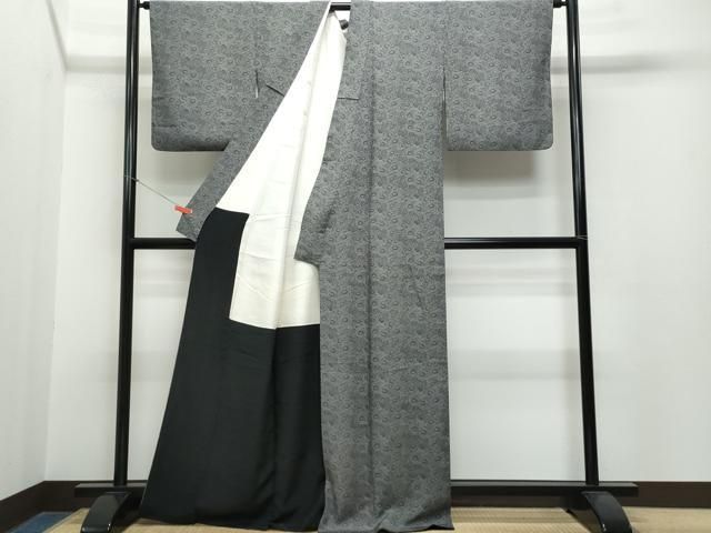 平和屋着物○江戸小紋 雪輪花文 黒地 正絹 逸品 CAAR8181vf - メルカリ