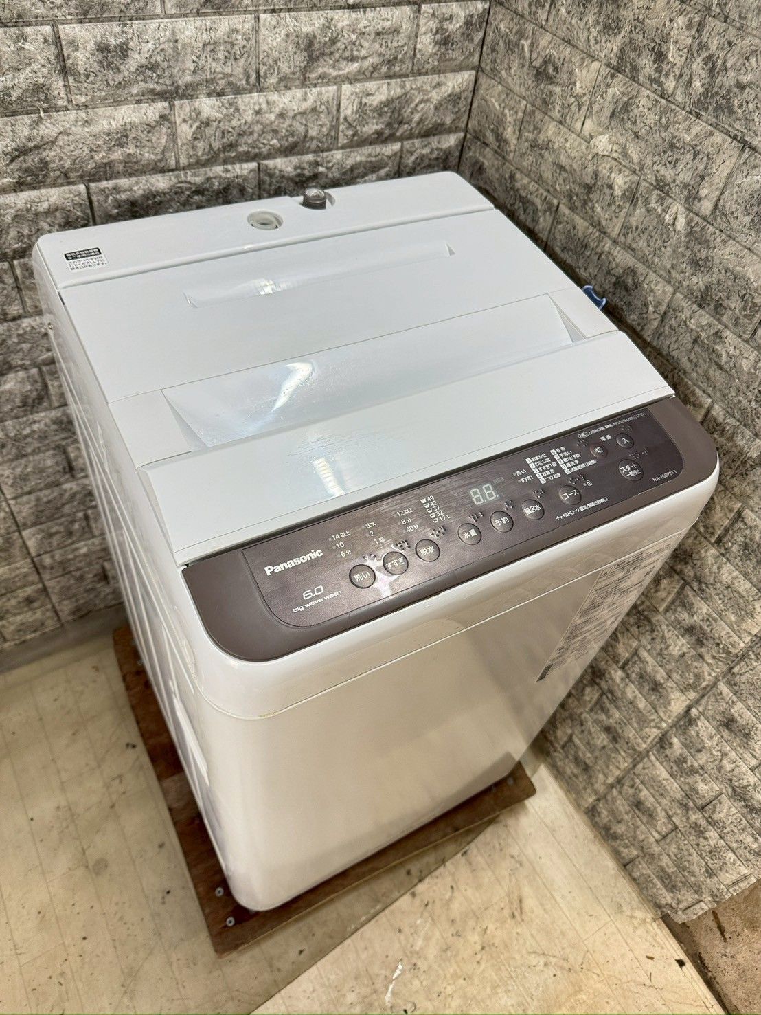 大阪 3か月保障付き 洗濯機 パナソニック 6kg 2020年 NA-F60PB13 S-751
