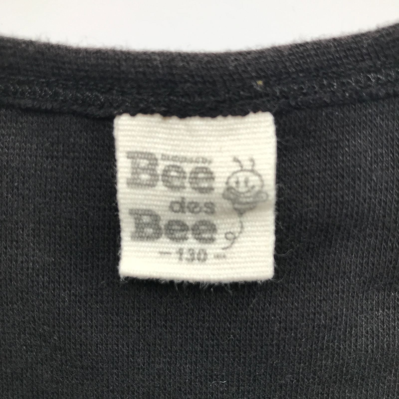 64103 ★キッズ トップス Bee des Bee ビーデスビー ブラック サイズ130 USED