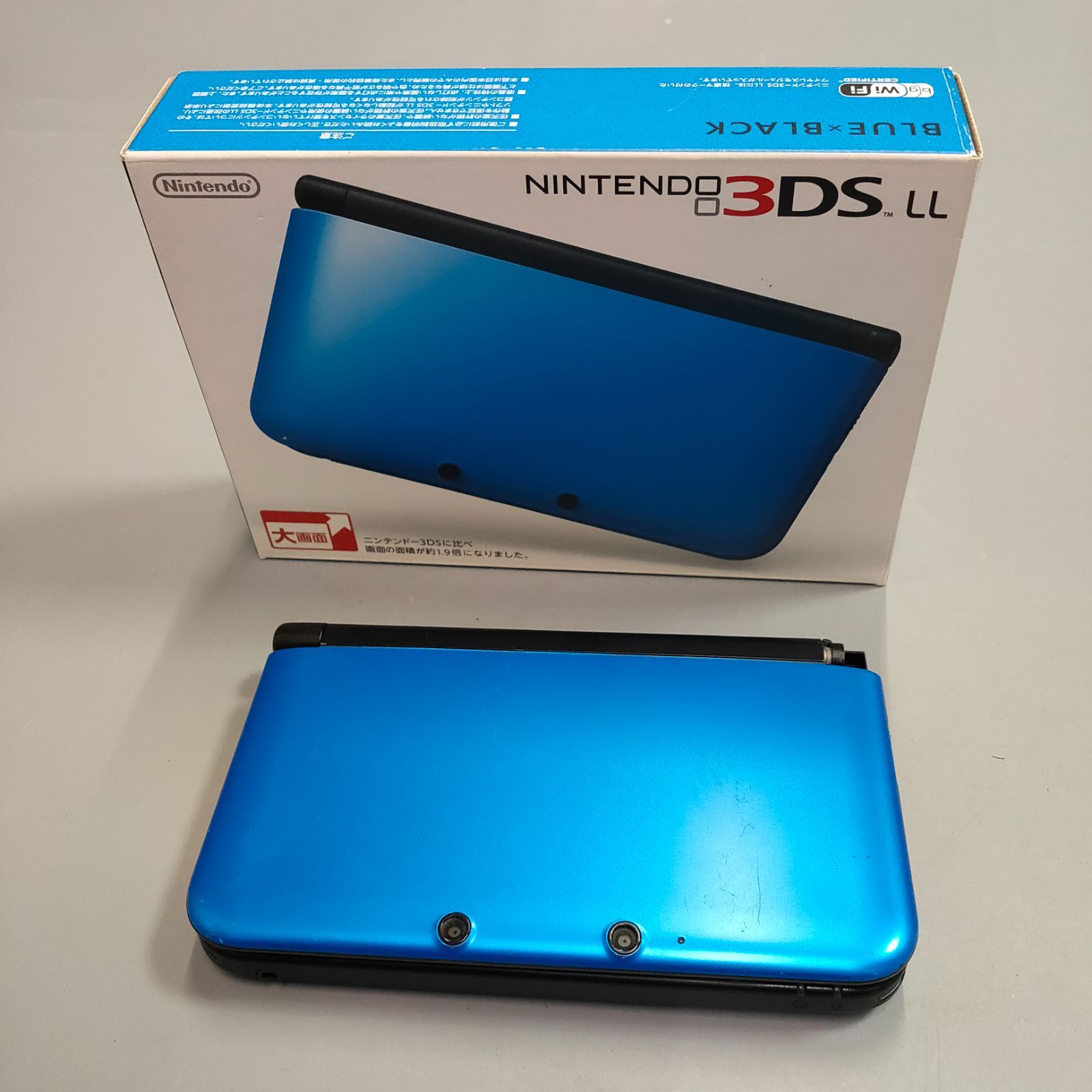 M563 ニンテンドー 3DS LL SPR-001 本体のみ 通電OK ブルー×ブラック