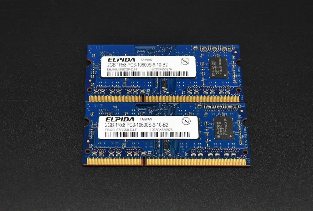 Mac対応 メモリ ELPIDA DDR3 2GB×2枚 PC3-10600S - メルカリ