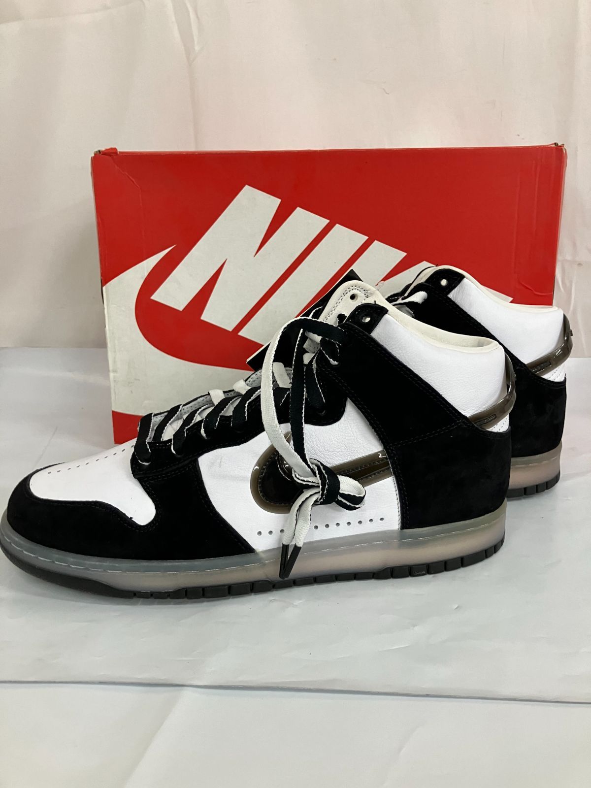 SLAM JAM x NIKE DUNK HIGH WHITE/CLEAR BLACK スラムジャム × ナイキ 