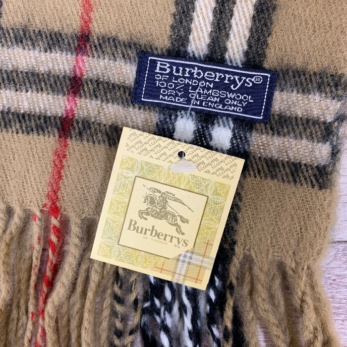 ✨タグ付き✨BURBERRY ノバチェック ラムウール マフラー バーバリー