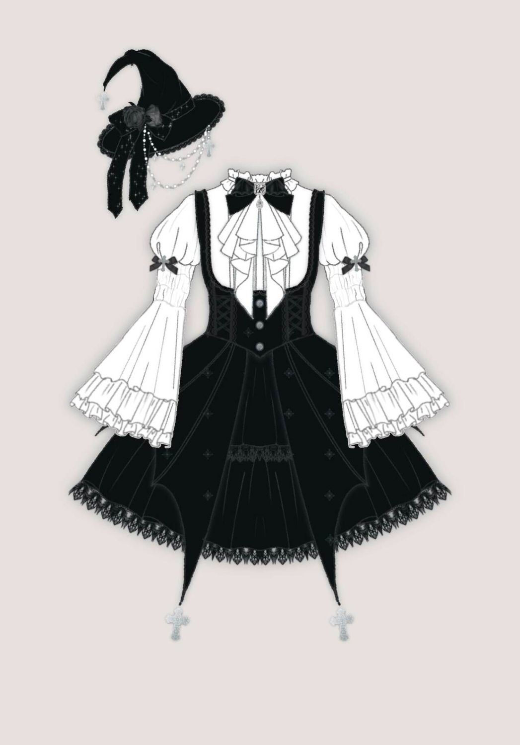 ゴシックデザイン ハロウィンコスプレ