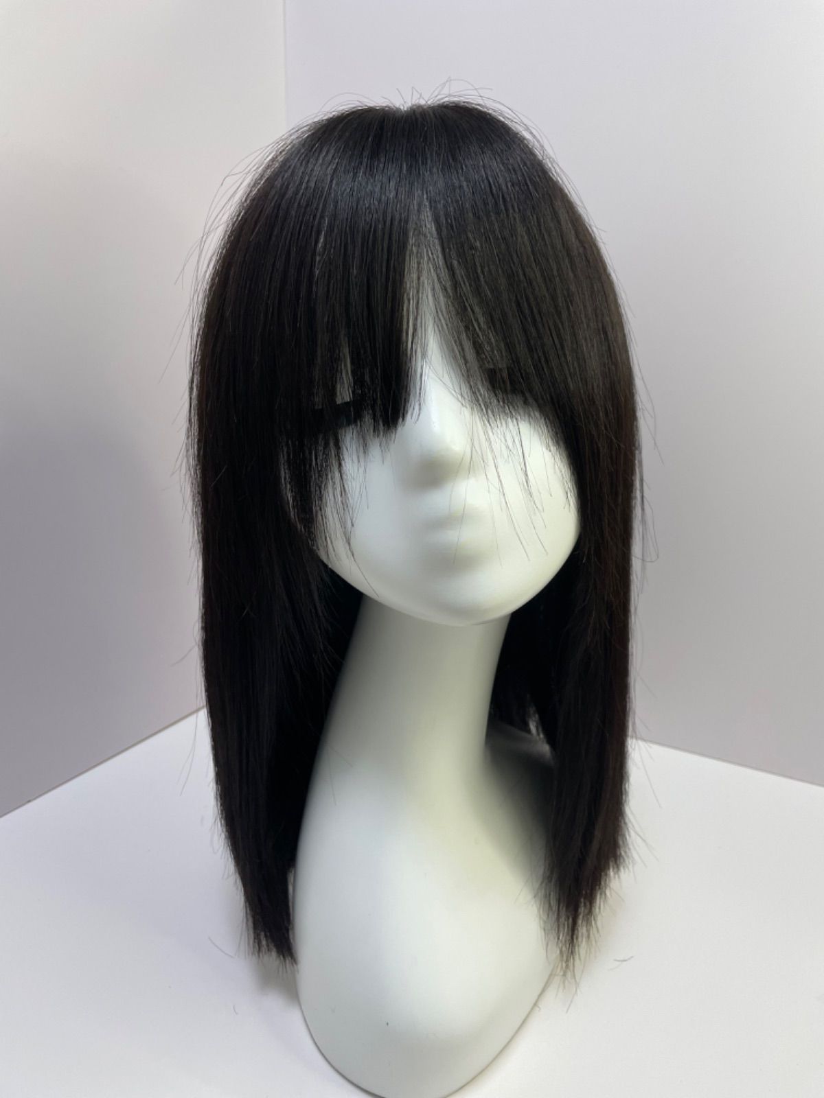 フルウィッグ医療ウィッグ人毛100% ロングストレート - メルカリ