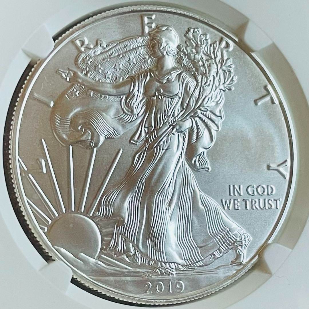 トランプ シルバーイーグル 銀貨 2019 アメリカ NGC MS70 トランプ シルバーイーグル 銀貨 2019 アメリカ NGC MS70 - メルカリ