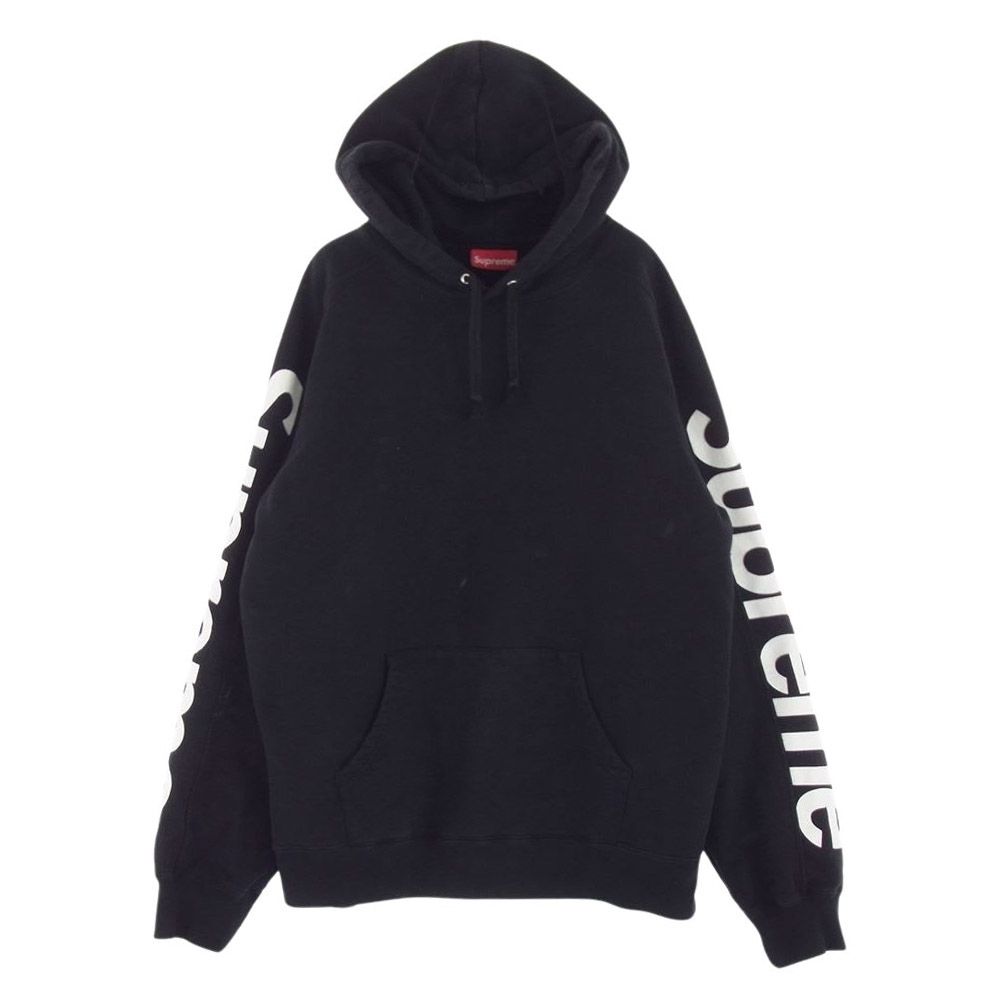 Supreme シュプリーム パーカー 18SS Sideline Hooded Sweatshirt サイドライン ロゴ スウェット パーカー  ブラック系 L【中古】 - メルカリ