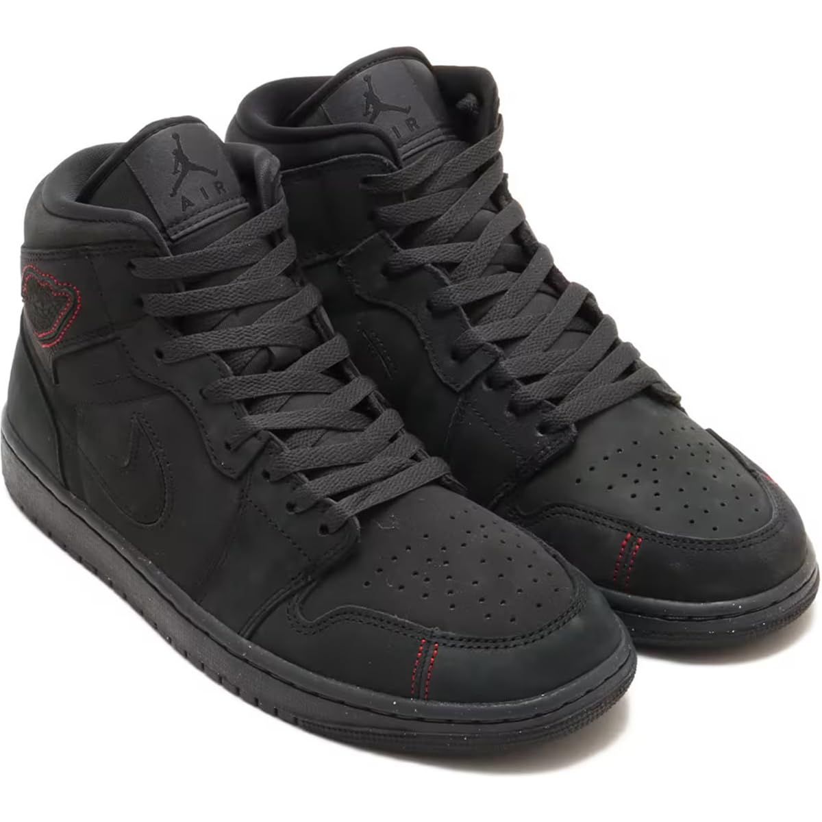 [ナイキ] エア ジョーダン 1 MID SE クラフト [AIR JORDAN 1 MID SE CRFT] ダークスモークグレー/バーシティレッド/ブラック FD8634-001 日 [ダークスモークグレー/バーシティレッド/ブラック] [27.5 cm]