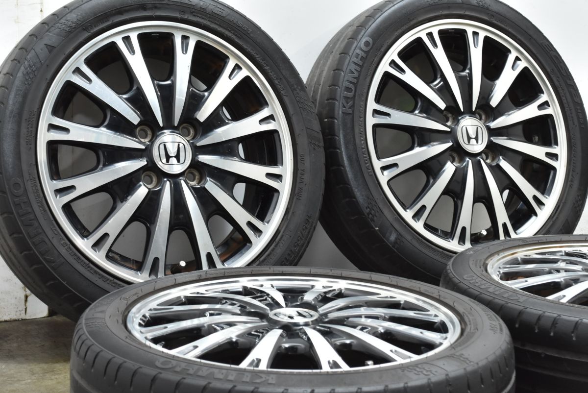 ホイールのみ販売 ホンダ JF1 N-BOX カスタム 純正 15in 4.5J 45 PCD100 クムホ 165|55R15 N-ONE N-WGN 流用 スタッドレス用等にも