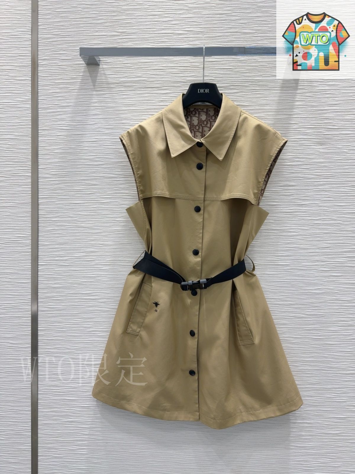 Millyミリーノースリーブワンピース未使用ディオールフェンディ Millyミリーノースリーブワンピース未使用ディオールフェンディ